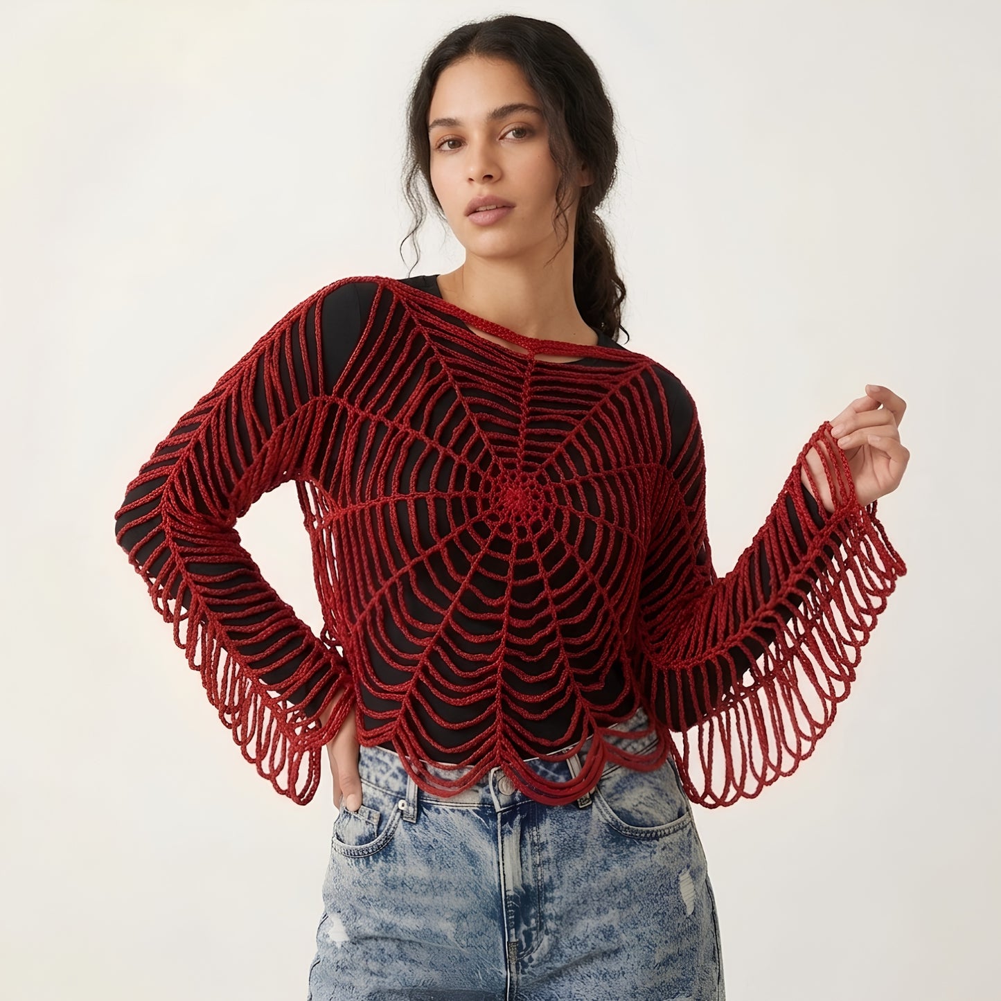 Crochet Spiderweb Top