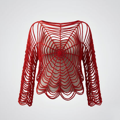 Crochet Spiderweb Top