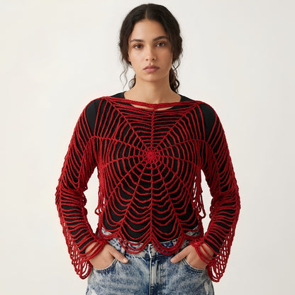 Crochet Spiderweb Top
